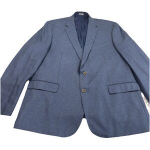 JOSEPH ABBOUD LIMITED EDITION SOFT EXPRESSIONS PURE SILK SPORT COAT SZ 48 BLUE